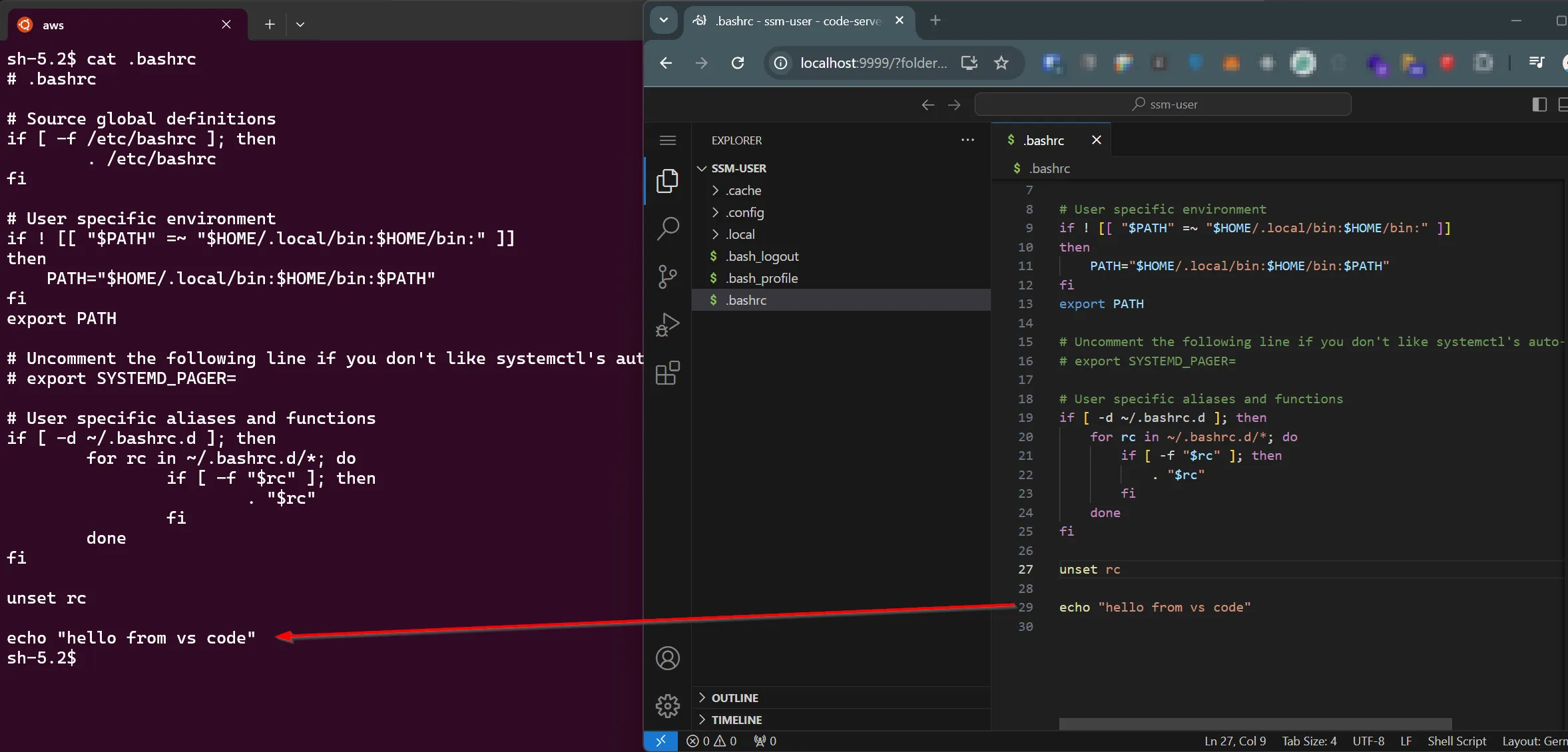 code server file handling