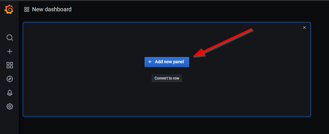 Grafana Cloud add panel