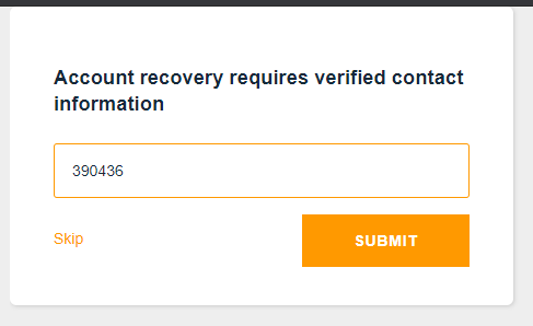 user signin verification code